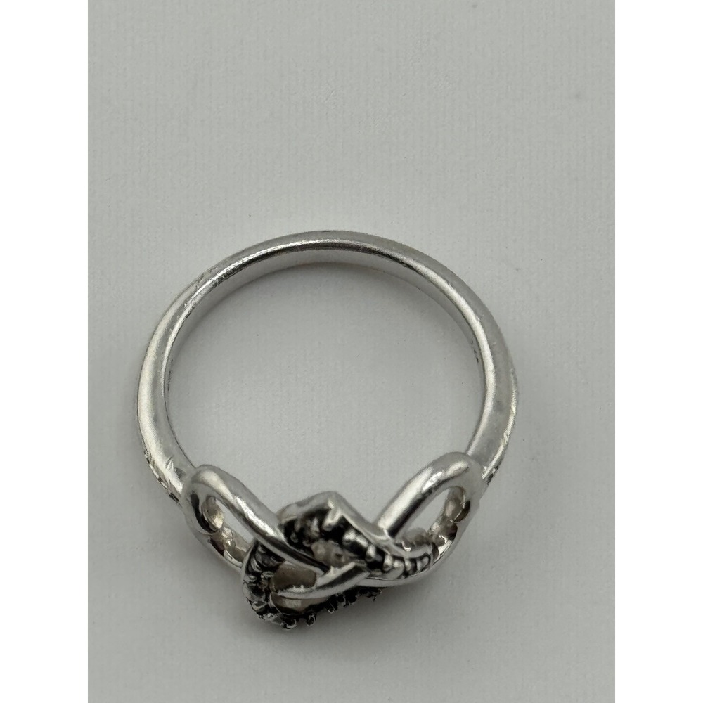 JWBR Sterling Silver Heart Infinity Ring‎ Size 7 - Picture 8 of 14